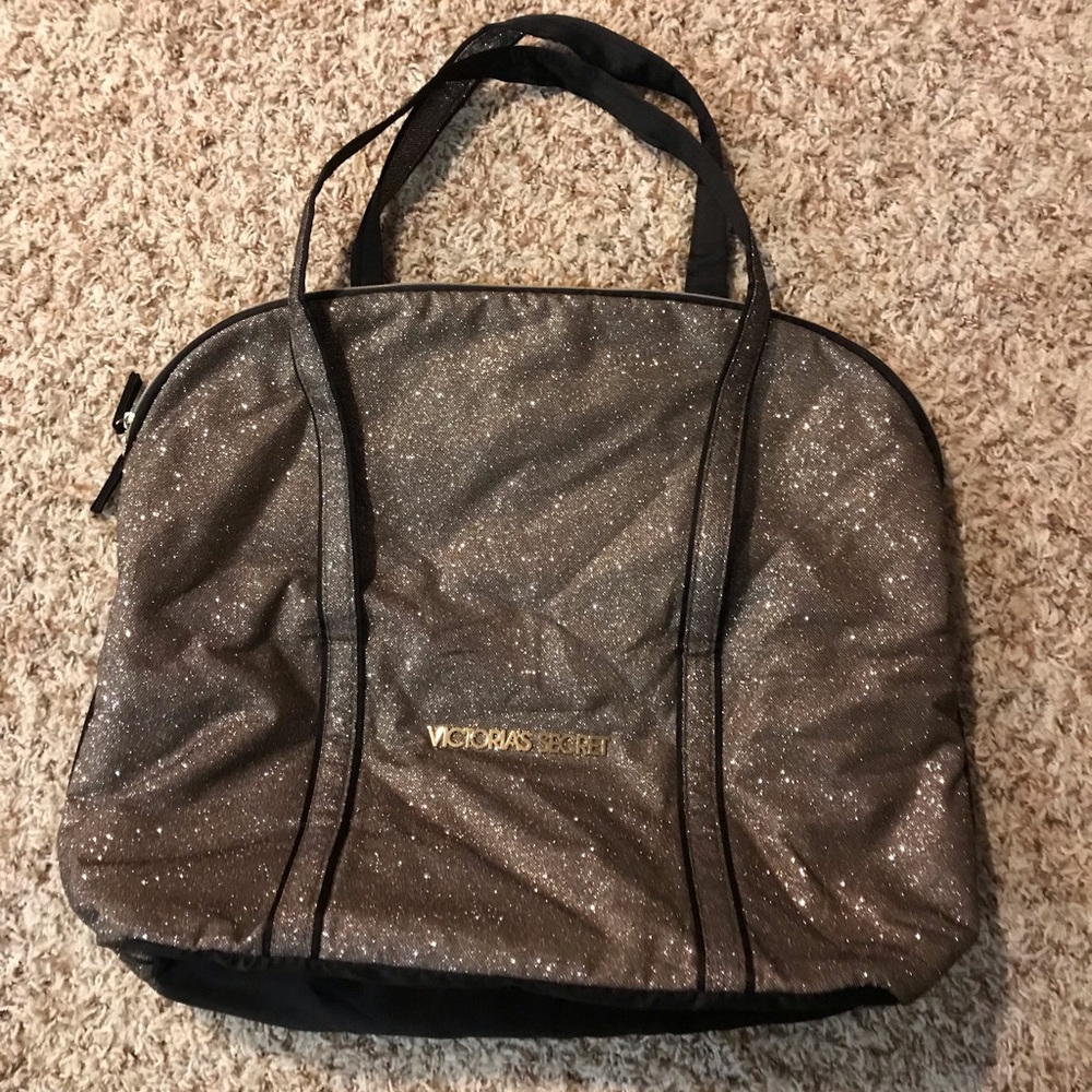 Victoria Secret Bag- Gold Glitter